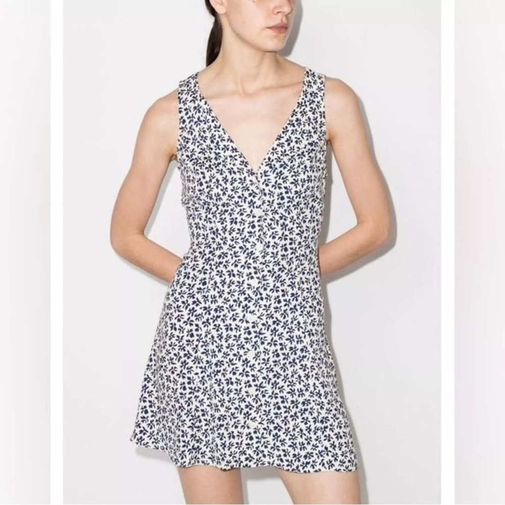 A-Line Floral Sleeveless Dress